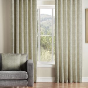 1 Pair Of Kohiki Metallic Textured Eyelet Curtains