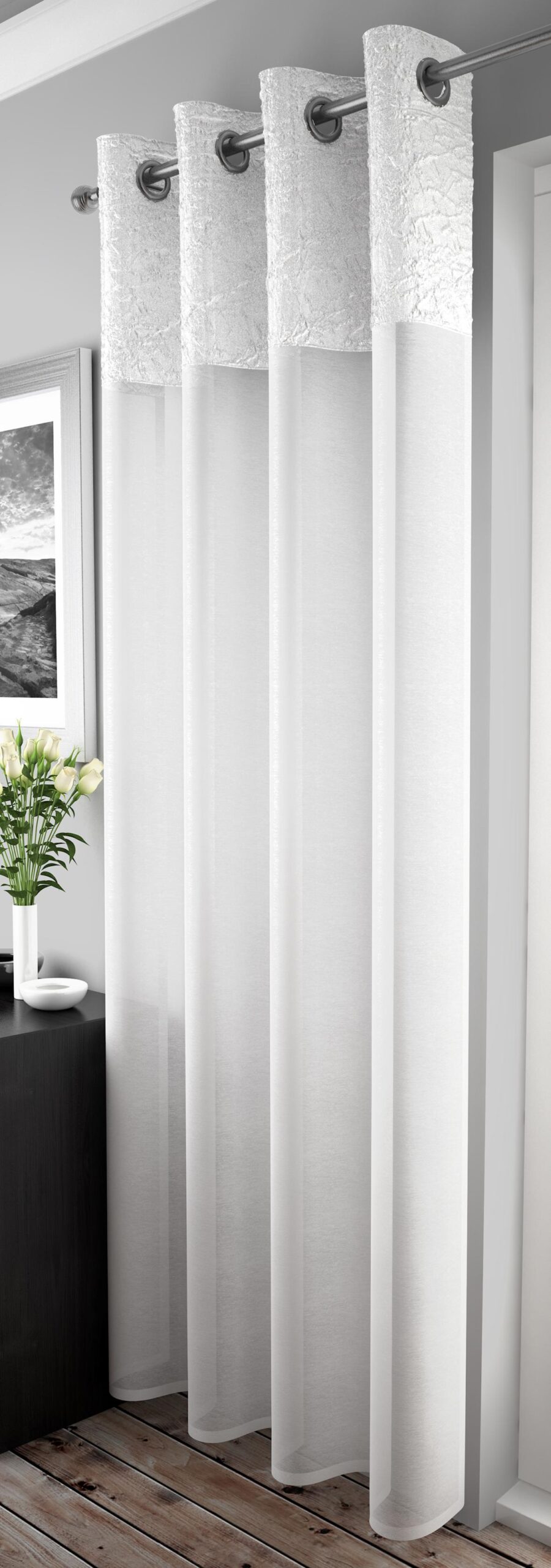 Madeira Eyelet Voile Panel - Image 6
