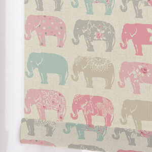 Alternative view of Elephants Roller Blind - PASTEL