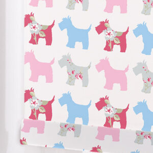 Alternative view of Scotties Roller Blind - GREY / PINK