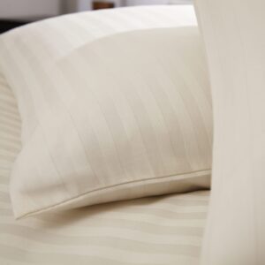 Alternative view of Satin Stripe Duvet Sets IVORY