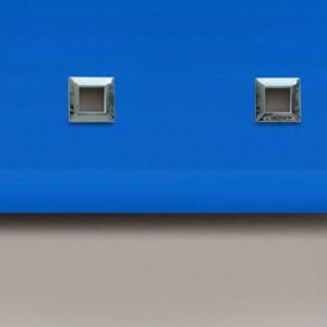Square Eyelet Roller Blind - MID BLUE