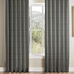 Cambell Pencil Pleat Lined Curtains INDIGO