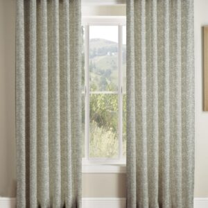 Glitz Eyelet Lined Curtains GREY