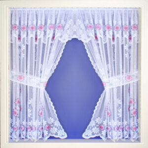 Primrose Kitchen Window Set With Matching Tiebacks - Lavender