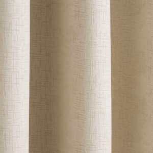 Alternative view of 1 Pair Of Vogue Eyelet Ready Made Curtains - Cream