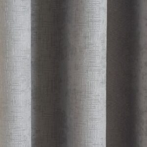 Alternative view of 1 Pair Of Vogue Eyelet Ready Made Curtains - Grey