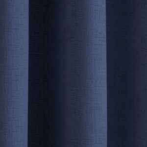 Alternative view of 1 Pair Of Vogue Eyelet Ready Made Curtains - Navy