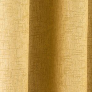 Alternative view of 1 Pair Of Vogue Eyelet Ready Made Curtains - Ochre