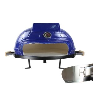 Alternative view of Higoshi BLUE Ceramic Mini Cooking Table Top Pizza Oven