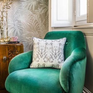 Alternative view of The Chateau By Angel Strawbridge Des Animaux Cushion