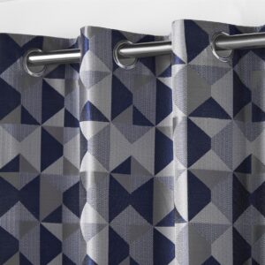 Alternative view of Kandi Eyelet Header Curtains NAVY