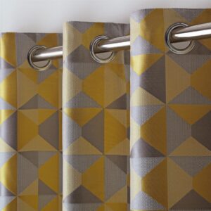 Alternative view of Kandi Eyelet Header Curtains OCHRE