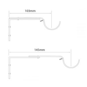 Alternative view of Pristine Extendable Curtain Poles - Ball Finials