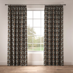 Alternative view of The Chateau Nouveau Heron Made to Measure Curtains – Navy