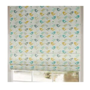 Bird Ochre Roman Blind