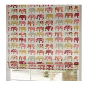Elephants Roman Blind