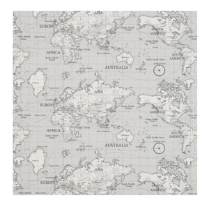 Alternative view of Maps Charcoal Roman Blind