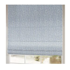 Spotty Blue Roman Blind