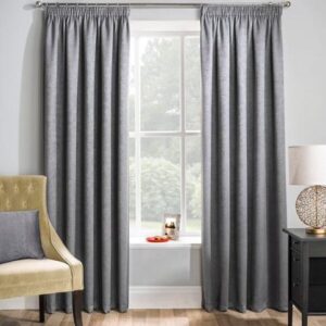Matrix Pencil Pleat Curtains GREY