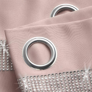 Alternative view of Palace Curtains - Blush