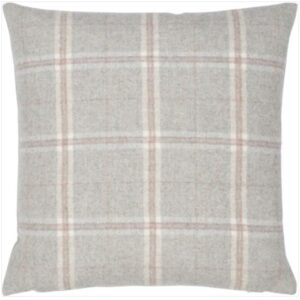 Wool Check Cushion Spice