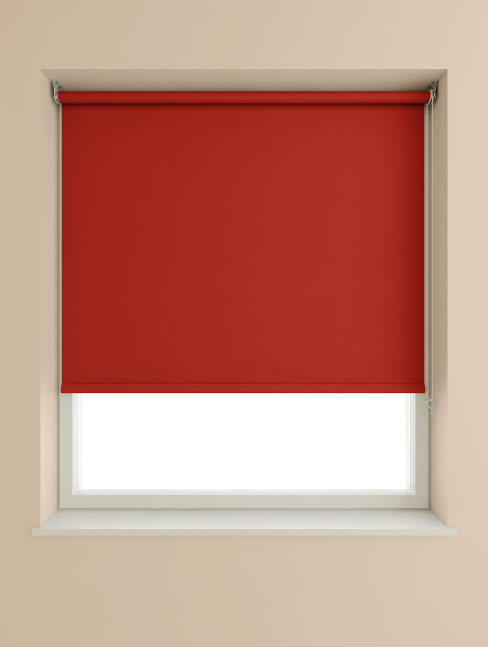 Blackout Connect Roller Blind Red