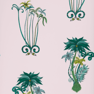 Jungle Wallpaper Pink