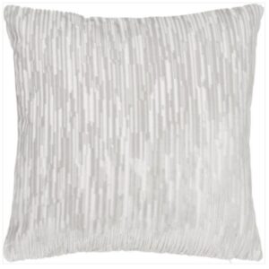 Shattered Stripe Silver Cushion