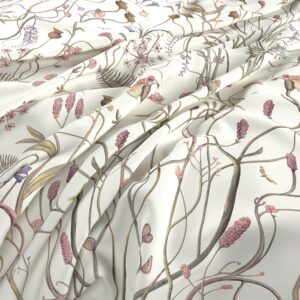 The Chateau by Angel Strawbridge Wildflower Fabric - Whisper White