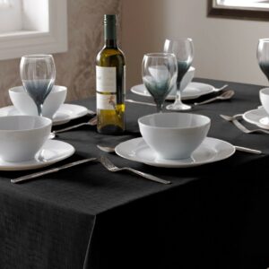 Select Plain Tablecloth - Black