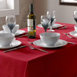 Select Plain Tablecloth - RED
