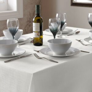 Select Plain Tablecloth - WHITE