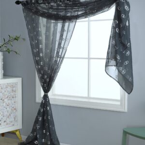 Entwined Heart Double Display Panel 90" Drop - Silver / Grey