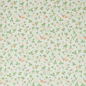 WILD STRAWBERRY Linen Fabric Sold By The Meter - DOVE
