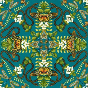 EMERALD FOREST Wallpaper - TEAL