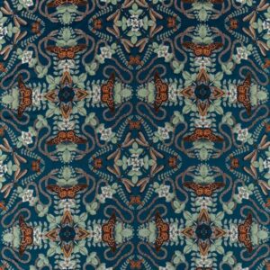 EMERALD FOREST Jacquard Fabric Sold By The Meter - MIDNIGHT