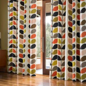 Multi Stem Lined Taped Top Curtains - Multi