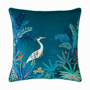 Heron Cushion Teal