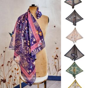The Chateau Head / Neck Shawl Scarves 5 Designs & 2 Sizes