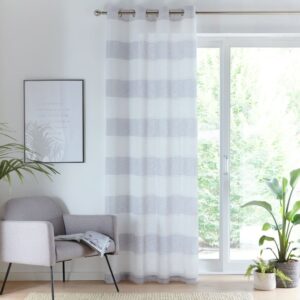 Alternative view of Santorini Voile Panel - Grey