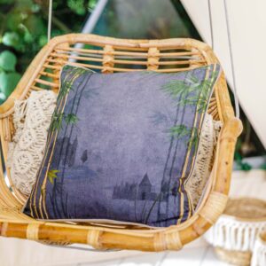 The Chateau By Angel Strawbridge Bamboo Folly Midnight Blue Cushion