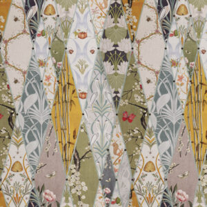 Alternative view of NOUVEAU WALLPAPER Roman Blind