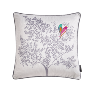 Sara Miller Love Birds Cushion - Grey