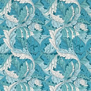 Alternative view of William Morris Acanthus Wallpaper - Teal