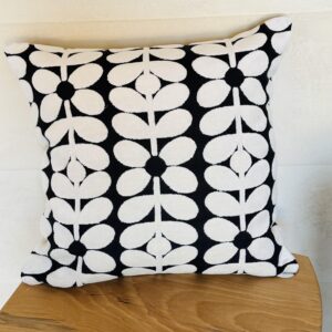 Alternative view of Orla Kiely Cushion Velvet Sixties Stem Charcoal 17" x 17" - Cover Only or Filled