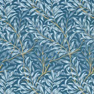 Alternative view of William Morris Willow Boughs Wallpaper - Denim
