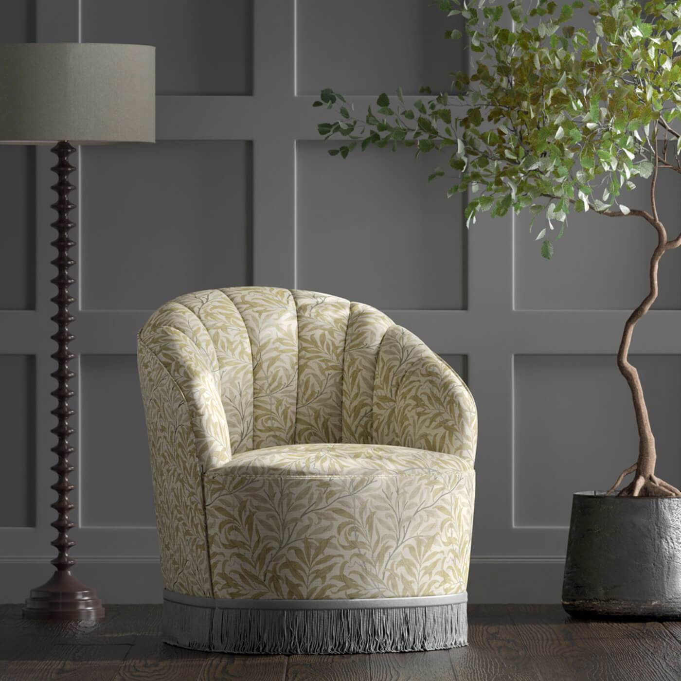 William Morris Willow Boughs Fabric Sold By The Meter - Linen - Image 2