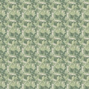 William Morris Acanthus Fabric Sold By The Meter - Apple/Sage