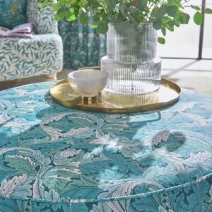 Alternative view of William Morris Acanthus Fabric Sold By The Meter - Teal